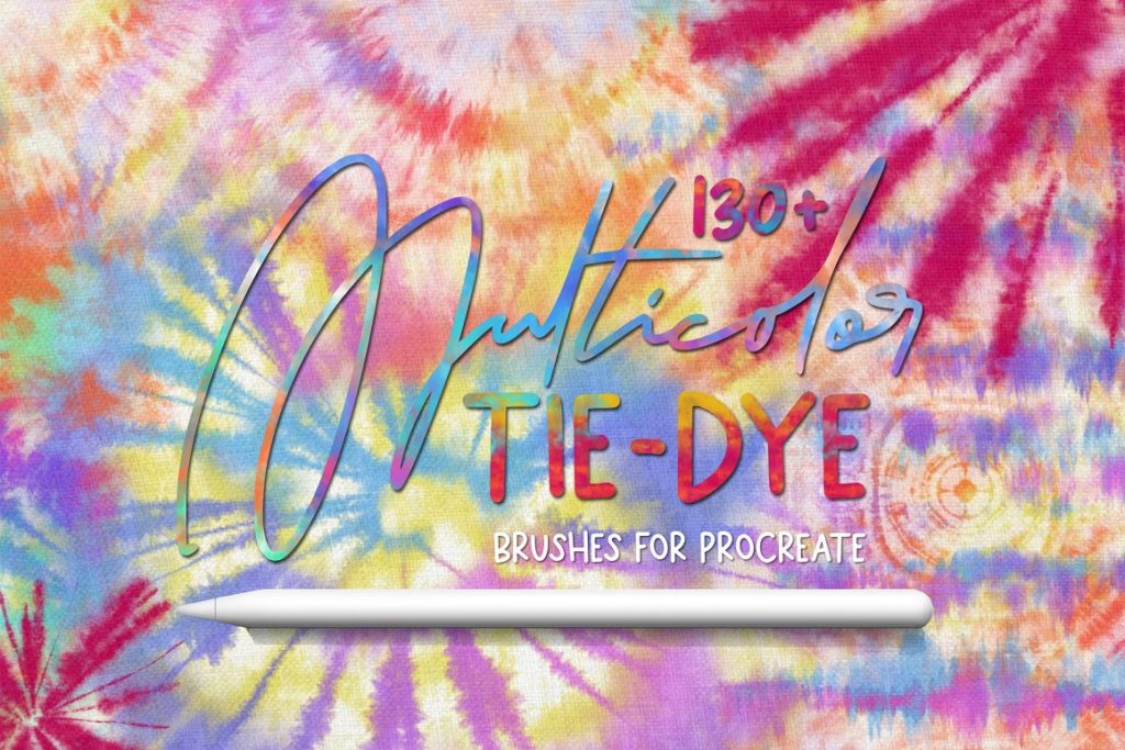 Procreate Multicolor Tie Dye Brushes