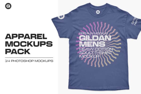 Gildan Mens Adult T-Shirt Mockups 