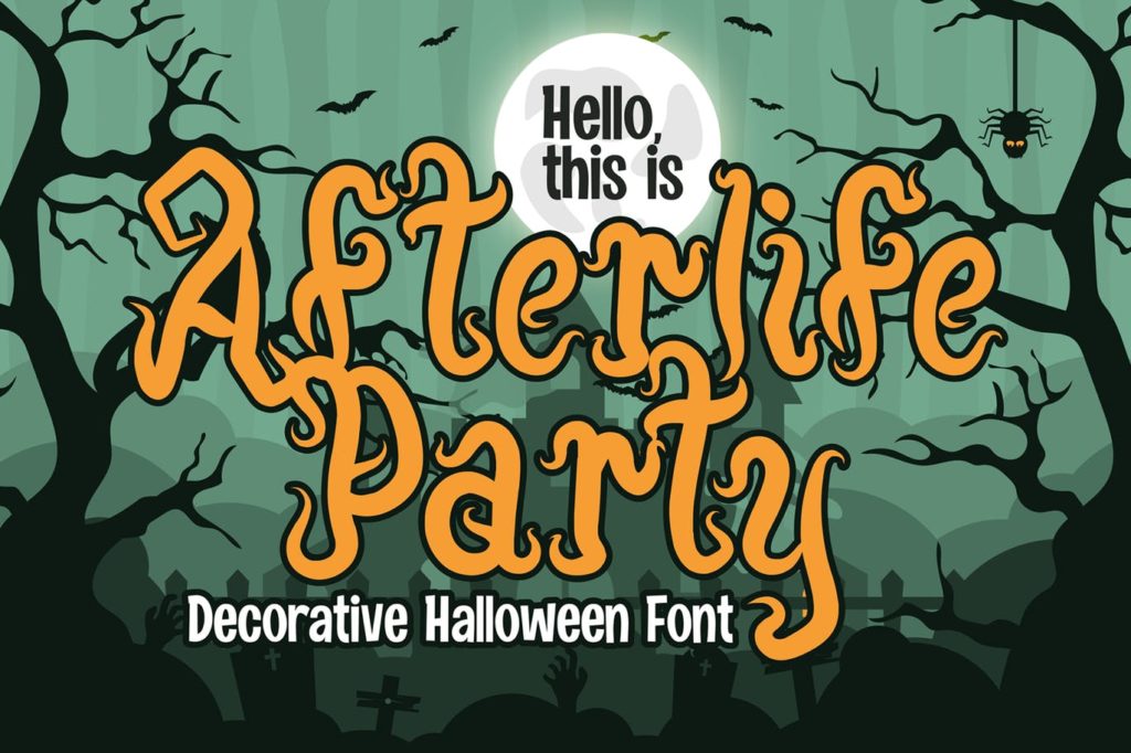 Afterlife Party - Halloween Font