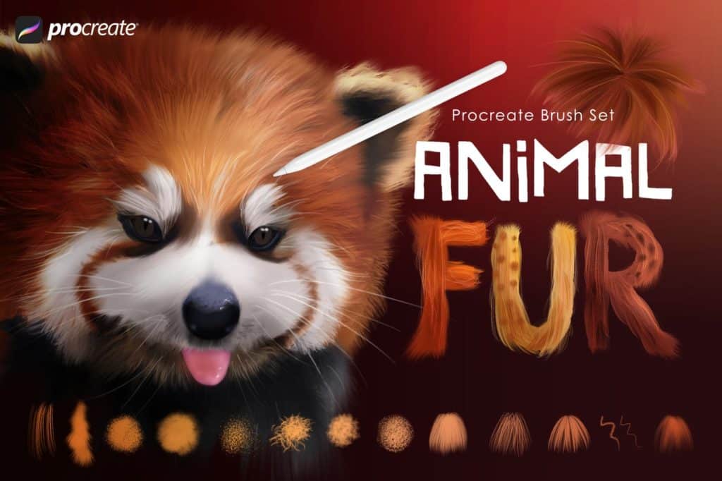 Animal Fur Procreate Brushes 