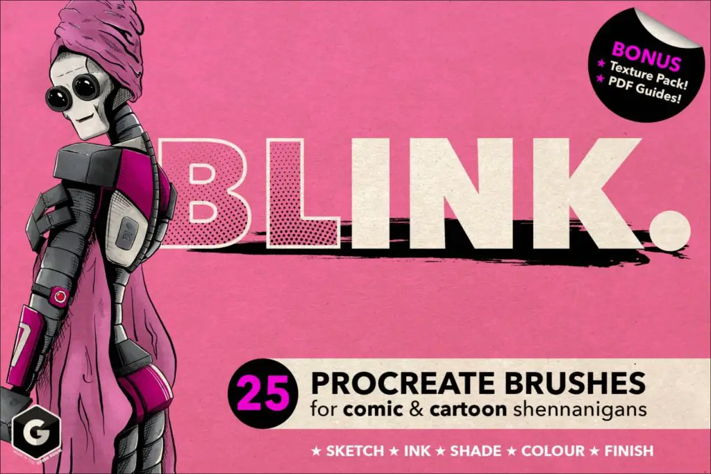 Blink- Procreate Brush Set for Comic and Cartoon Styles