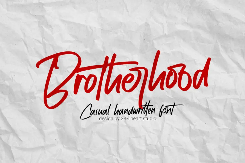 Brotherhood – Casual Handwritten Font