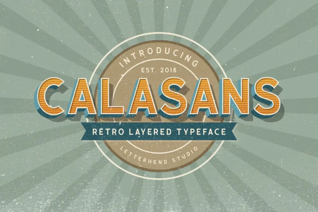 Calasans – 7 Layered Fonts