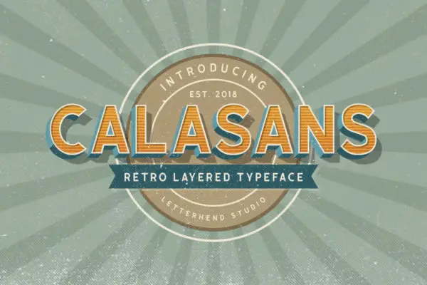 Calasans — 7 Layered Fonts
