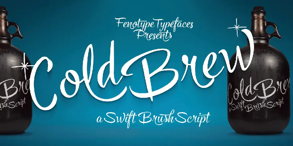 Cold Brew- Swift Brush Script Family