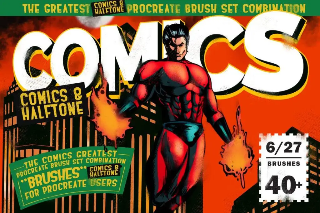 Comics & Halftone- Procreate Brushes