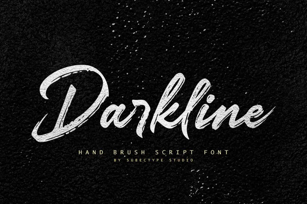 Darkline – Brush Script Font