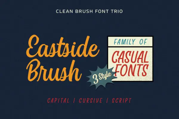 East Side Brush Fonts