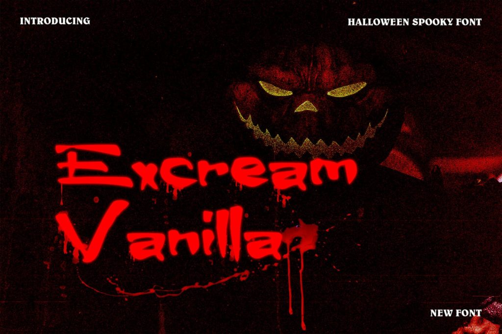 Excream Vanilla Halloween Font