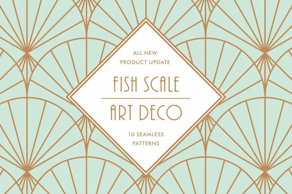 Fish Scale Art Deco Patterns