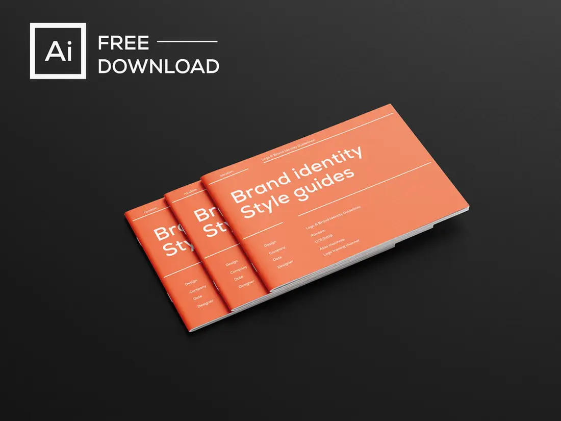 Free brand identity guide template