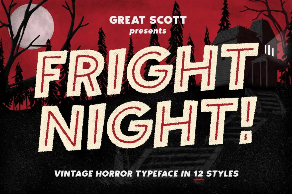 Fright Night - Vintage horror font