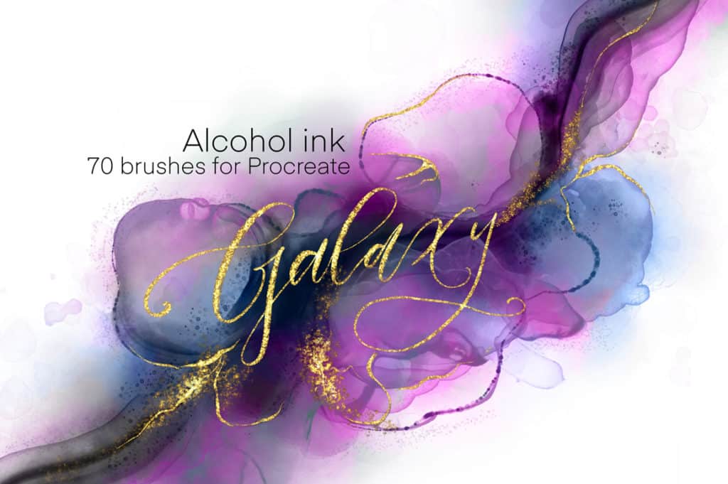 Galaxy Alcohol Ink Brushset