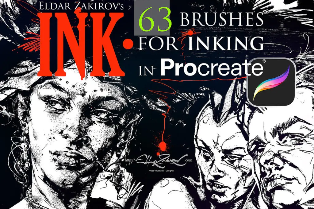 INK 4 Procreate — 63 Brushes