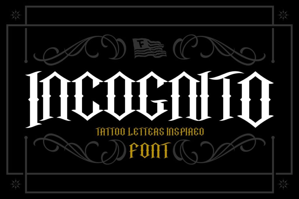 Incognito Tattoo Font
