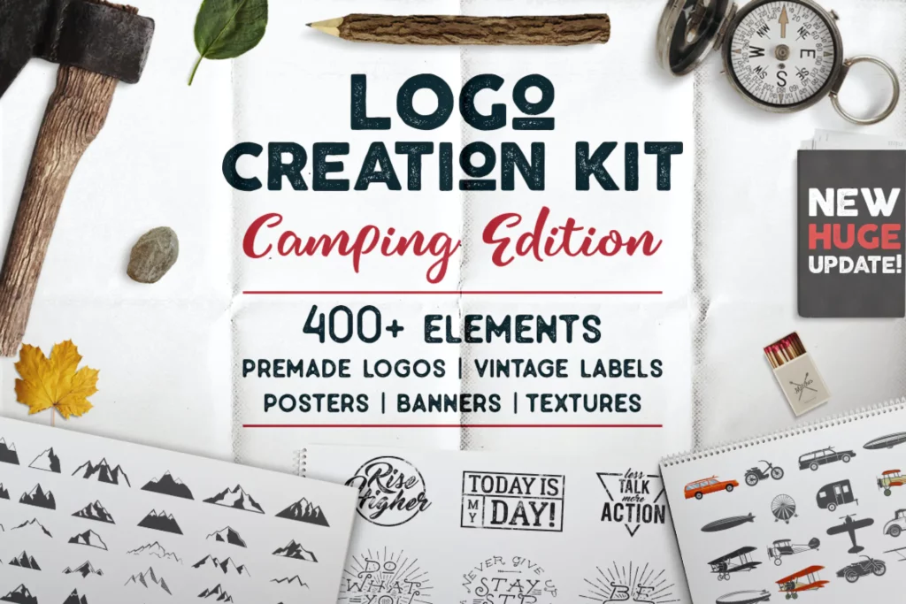 Logo Template Creation Kit - Camping Edition
