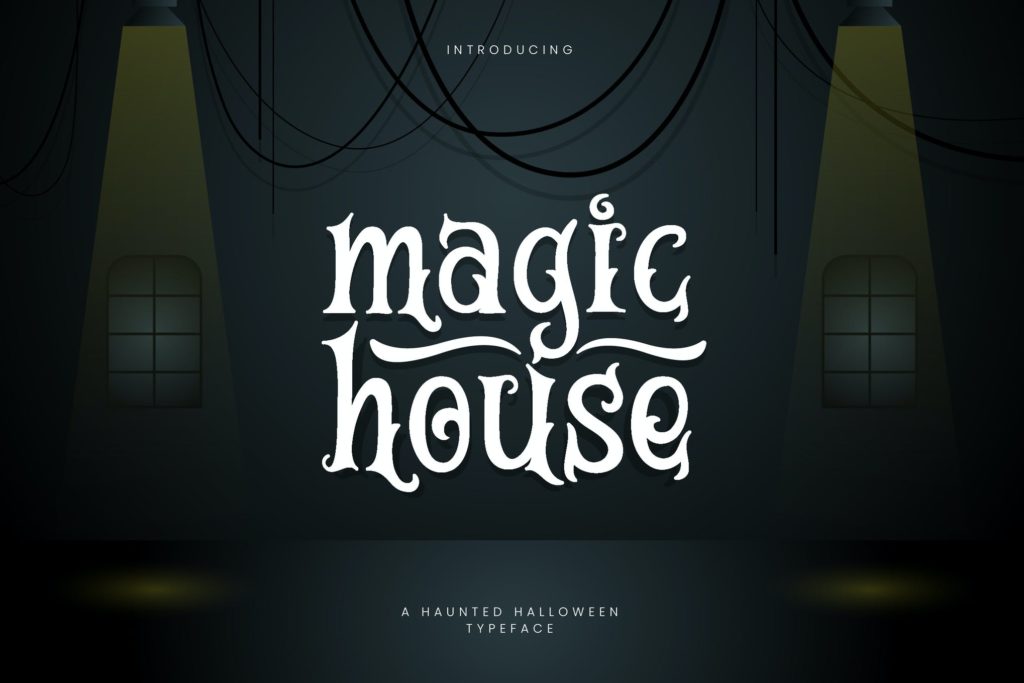 Magic House - Haunted Halloween Typeface