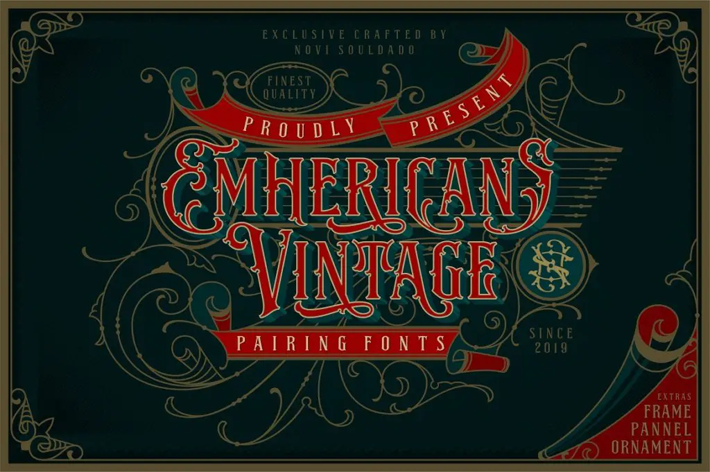 NS Emhericans Vintage Pairing Fonts