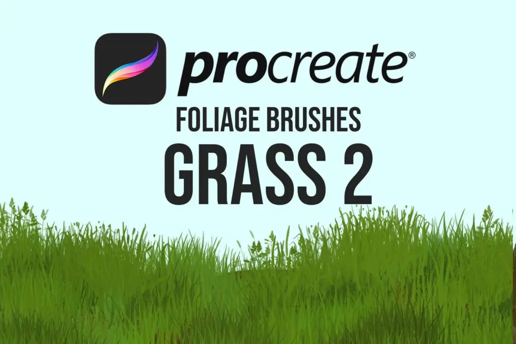 Procreate Foliage Brushes - Grass 2