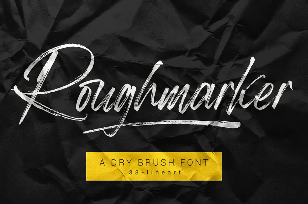 Roughmarker – Hard Brush Font
