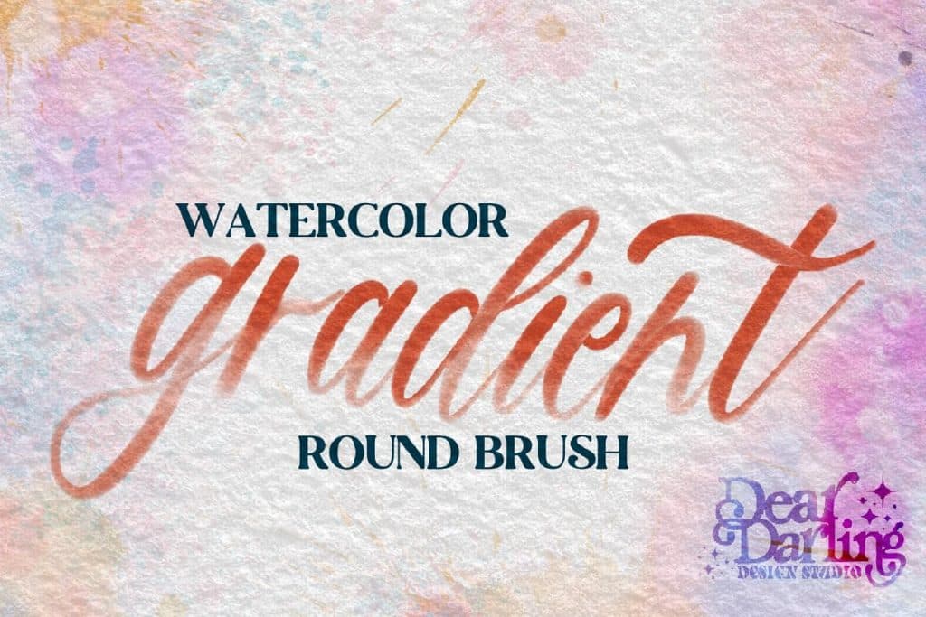 Round Gradient Watercolor Brush