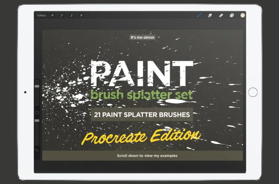 Procreate Paint Splatter Brush Set
