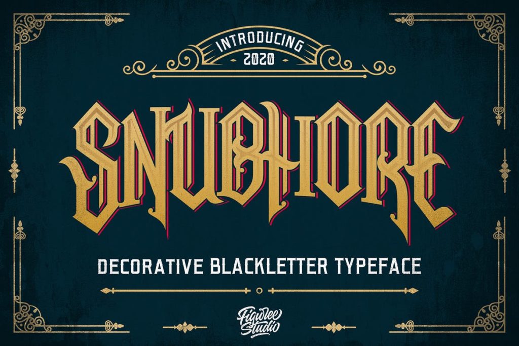 Snubhore - Blackletter Typeface