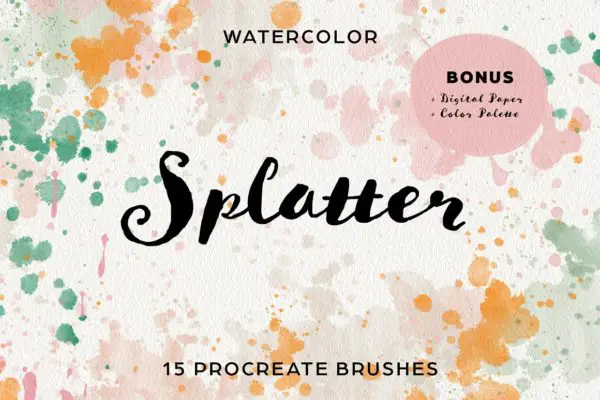 Splatter & Speckle Procreate Brushes