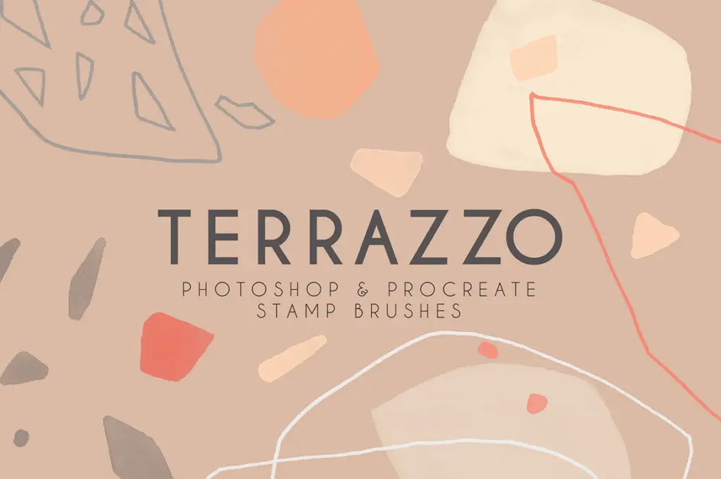 Terrazzo – Modern Photoshop and Procreate Brushes