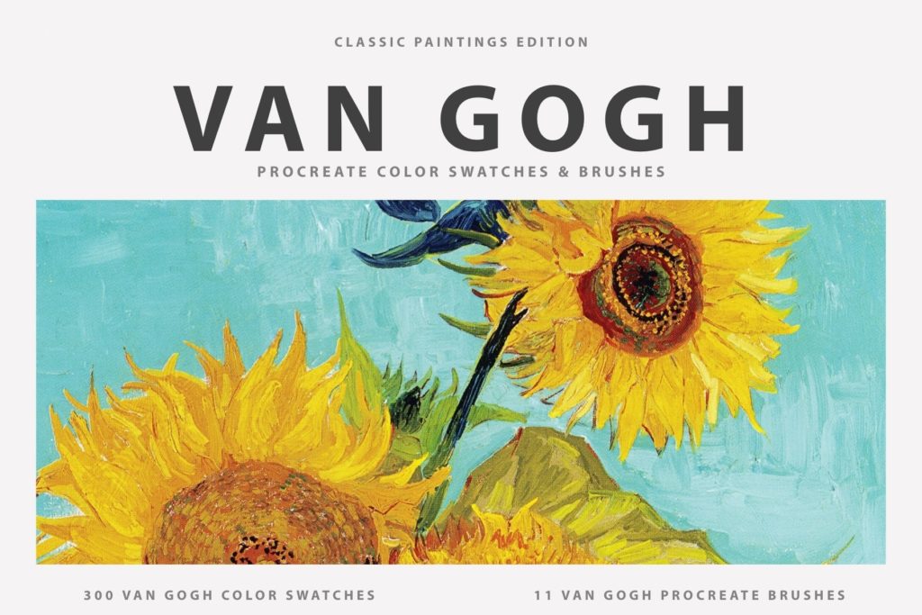Van Gogh’s Art Procreate Brushes & Color Swatches