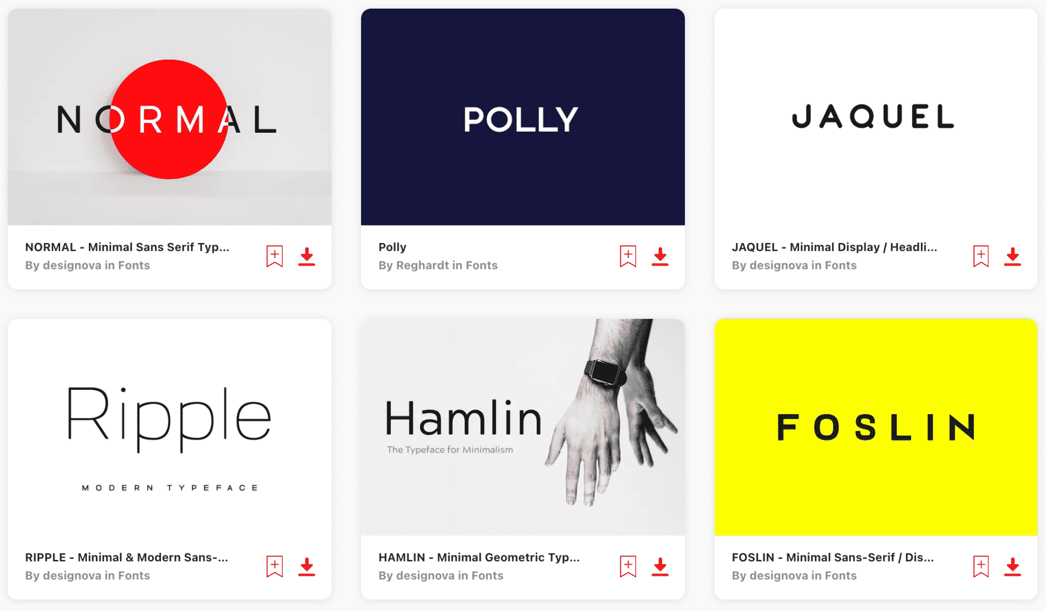 minimalist fonts