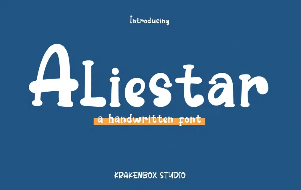 Aliestar - Handwritten Font