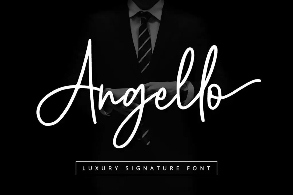 Angello - Signature Font - Best Signature Fonts for Graphic Design