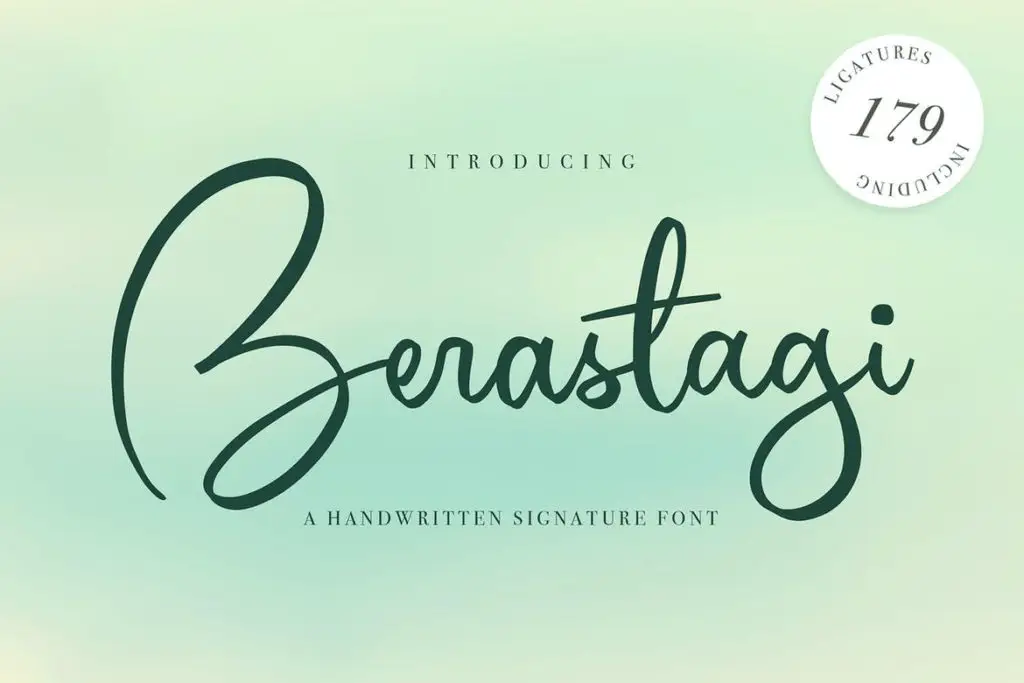 Berastagi | Signature Font