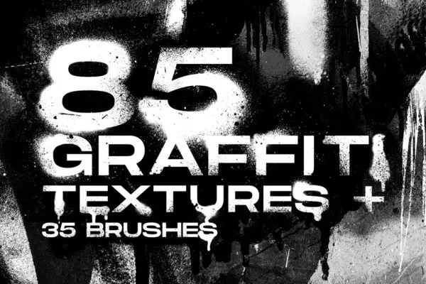 Graffiti Textures and Procreate Brushes