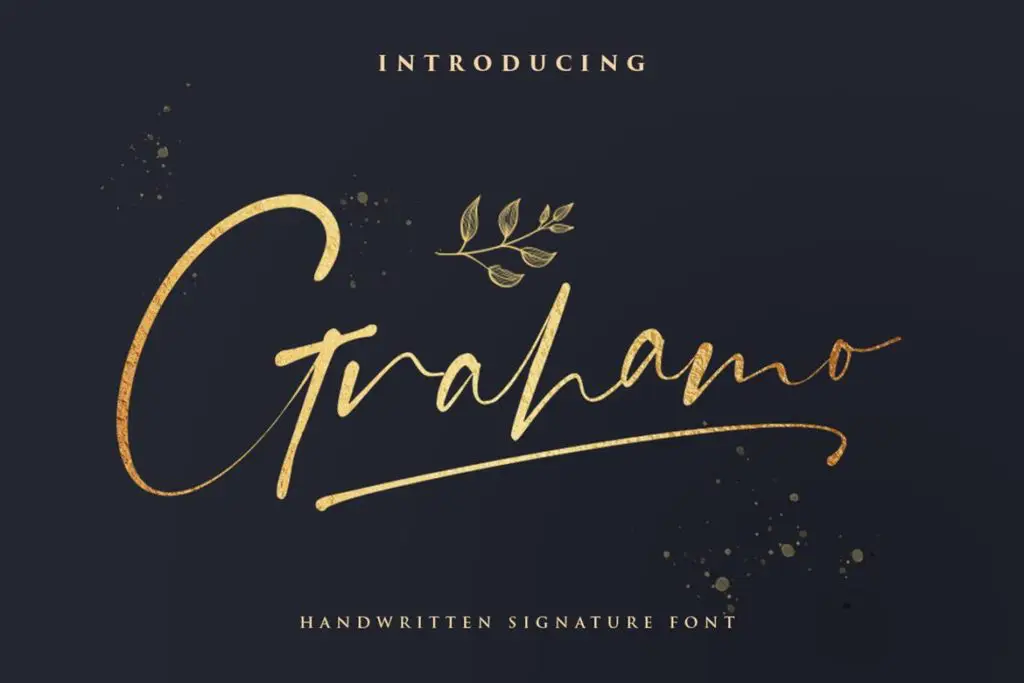Grahamo Signature Font