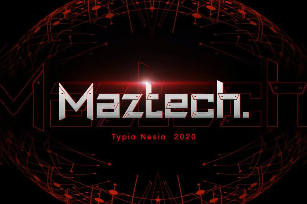 Maztech Military Technology Font