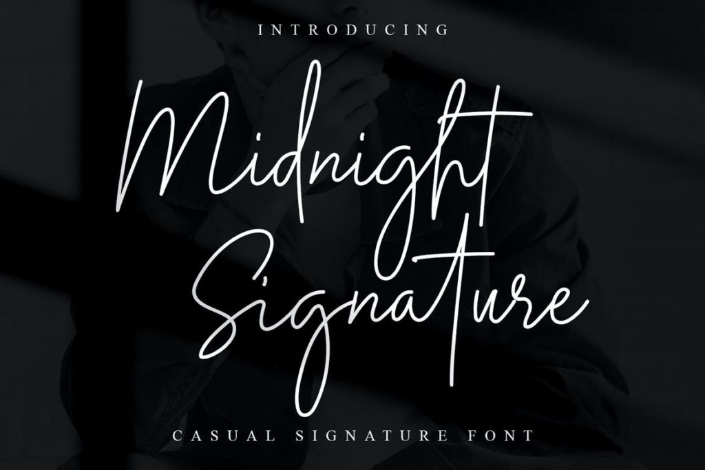 Midnight Signature Font