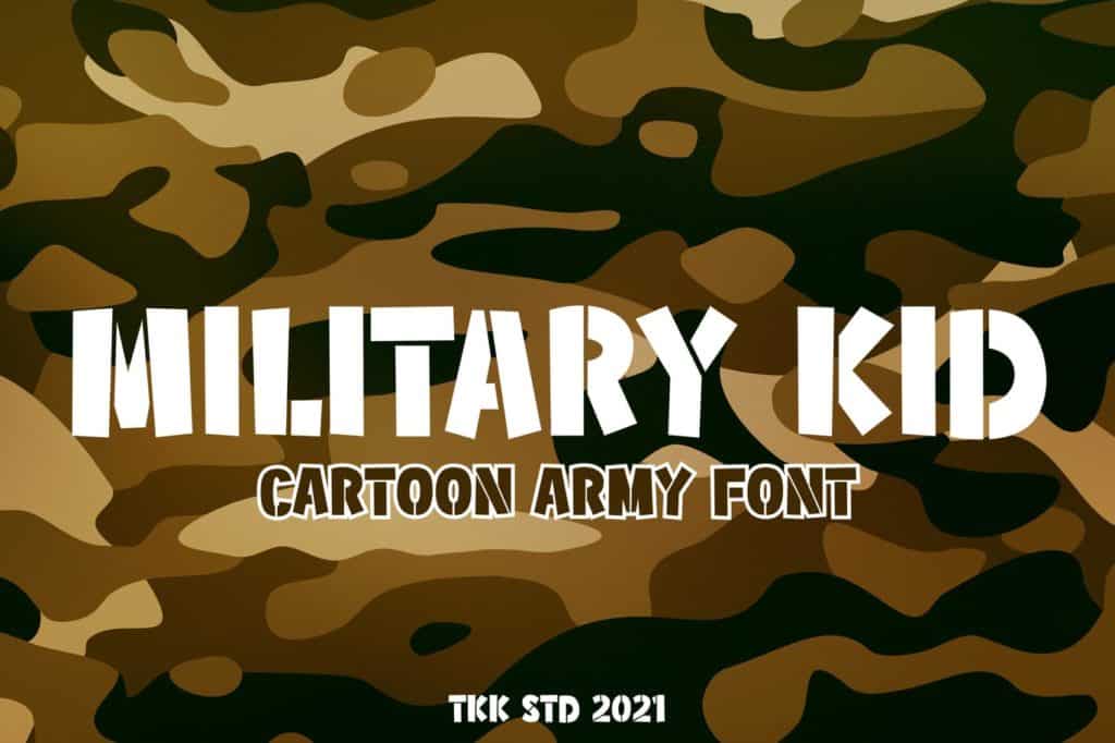 Military Kid - Army Kids Font