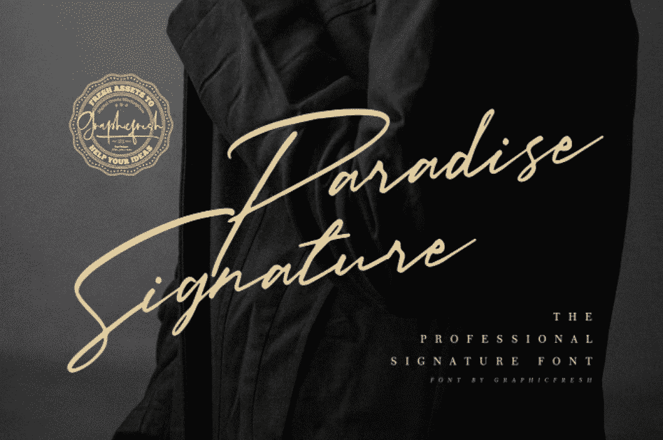Paradise Signature Font