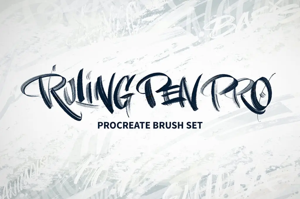 Ruling Pen Pro Procreate Brush Set