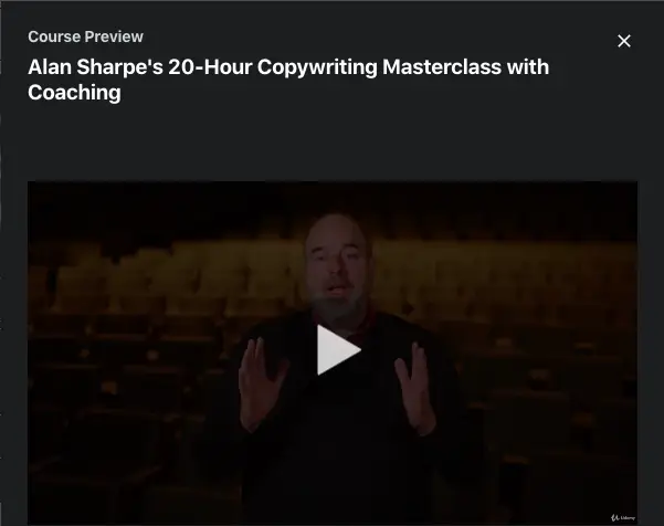 Alan Sharpe's 20-Hour Copywriting Masterclass with Coaching