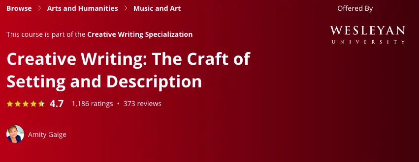 Creative Writing: The Craft of Setting and Description