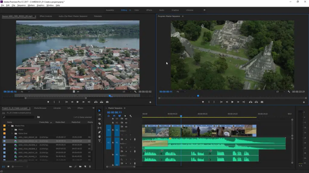 Adobe Premiere Pro Interface