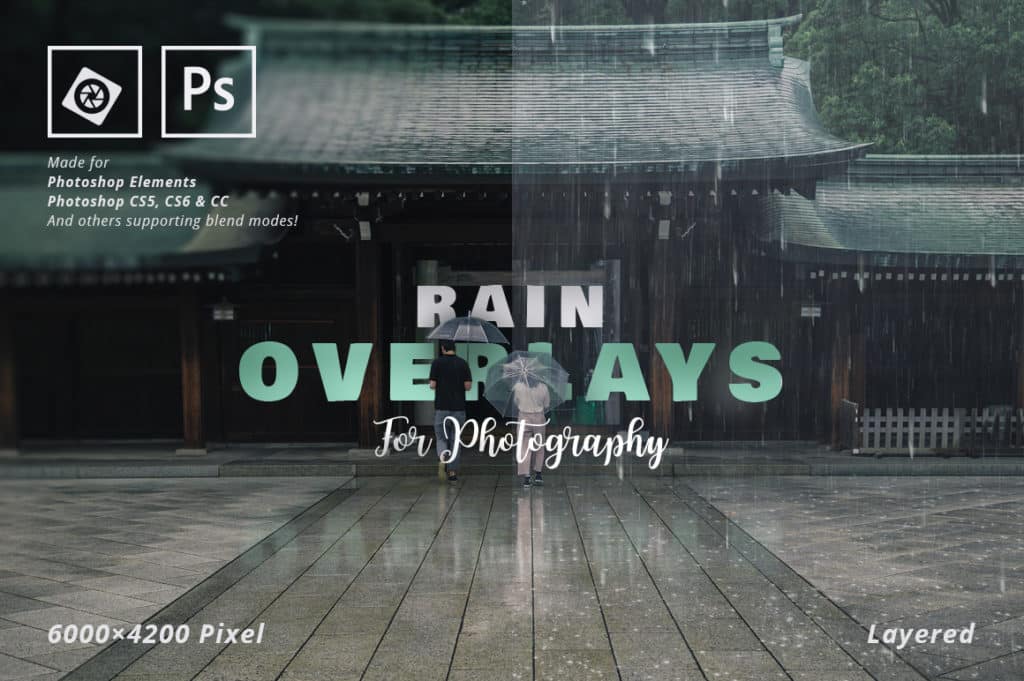 Rain Overlays For Photography