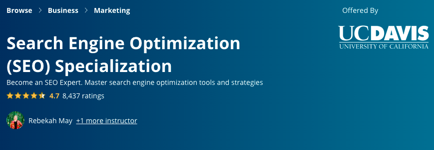 Search Engine Optimization (SEO) Specialization