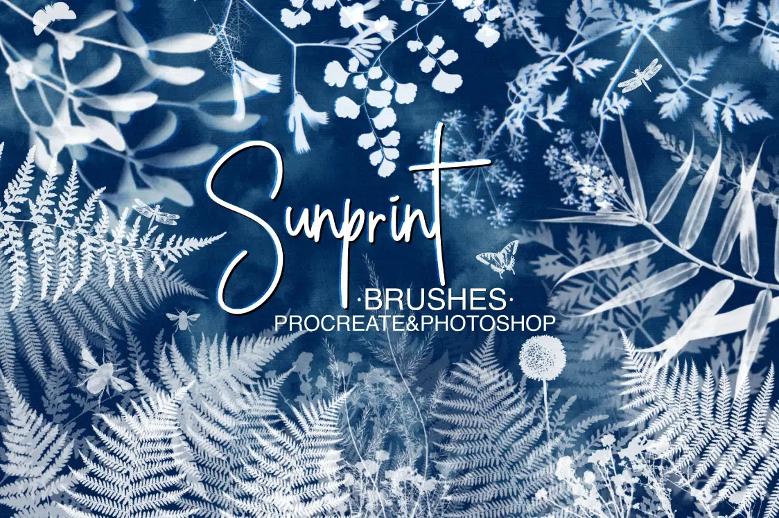 Sunprint Brushes for Photoshop