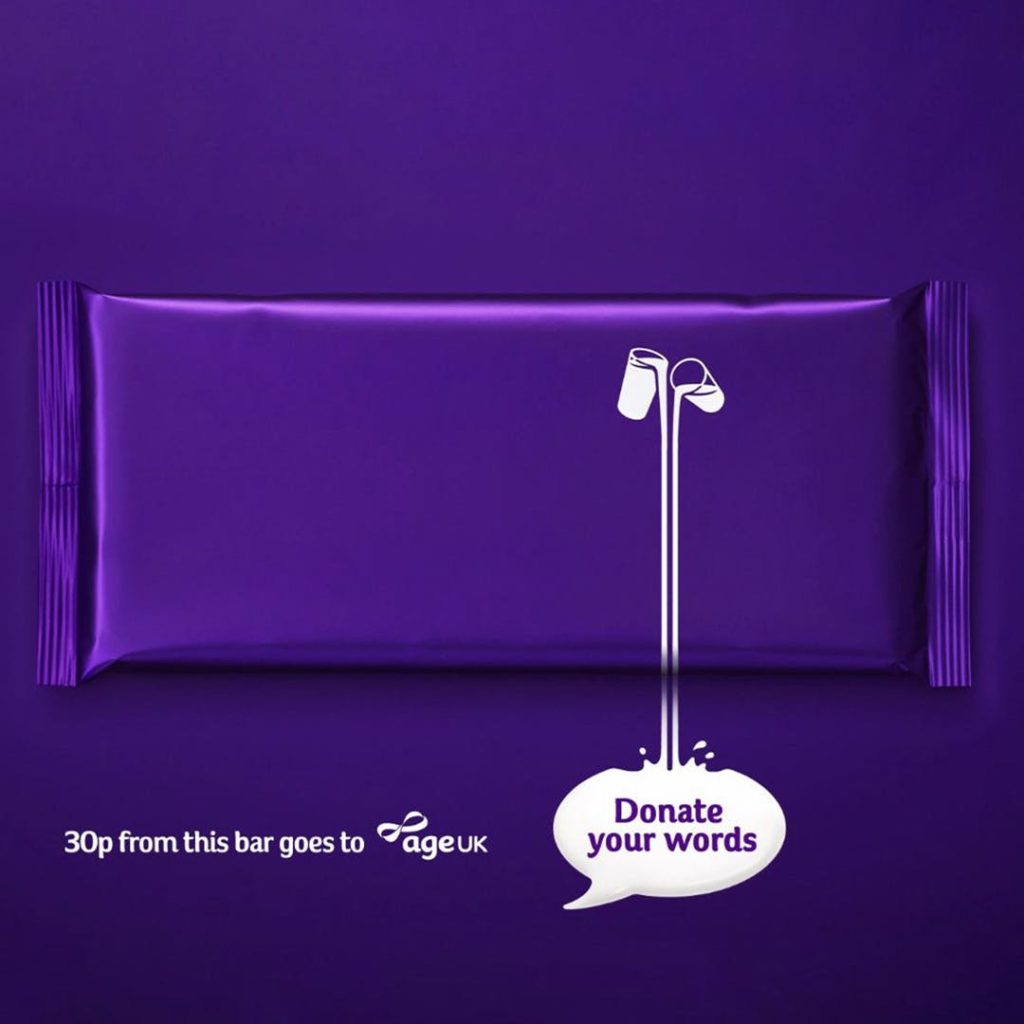 Strong brand identity ad - Cadbury