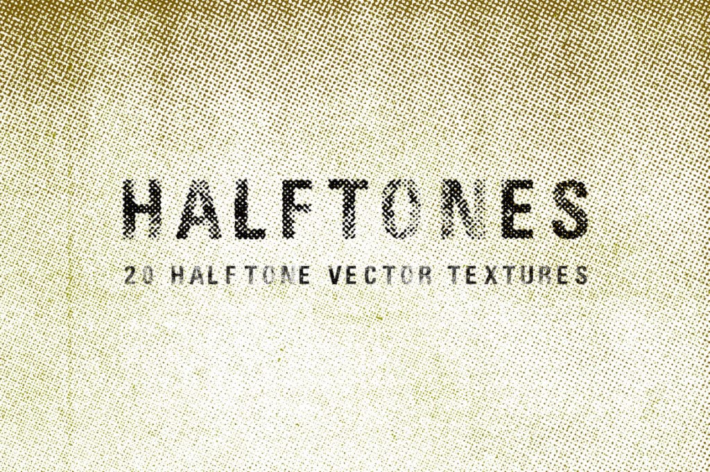 20 Halftone Vector Textures