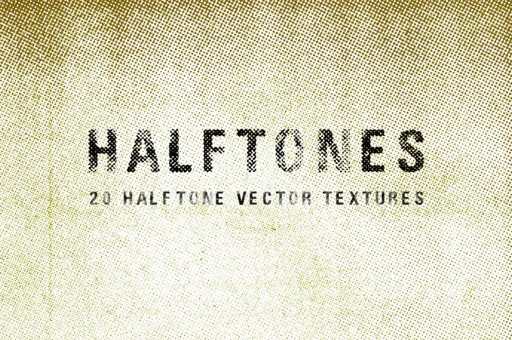 20 Halftone Vector Textures